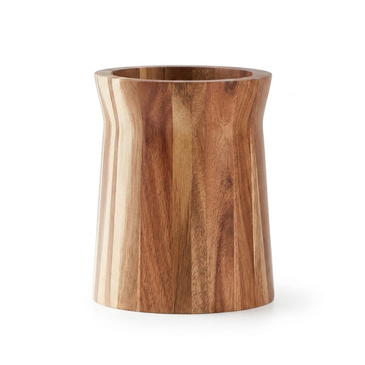 360-Degree Rotating Wooden Utensil Holder - Countertop Organiser for Spoons, Spatulas and Ladles