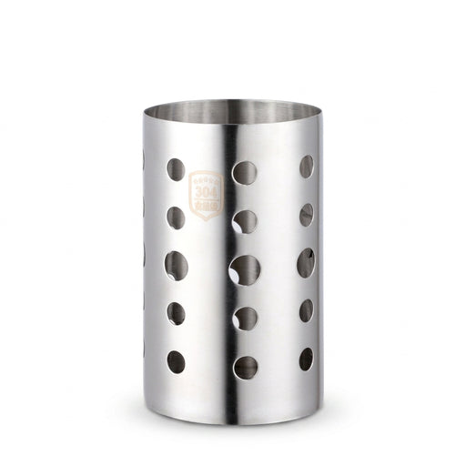 Stainless Steel Kitchen Utensil Holder – Drain Tube for Chopsticks, Spoons & Forks