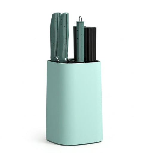 Multi-Function Knife & Utensil Rack with Drain Base
