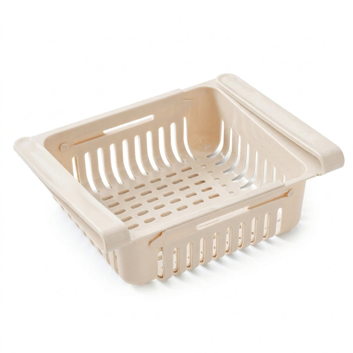 Hanging Fridge Drawer – Pull-Out Egg & Fruit Storage (PP Plastic, Adjustable)