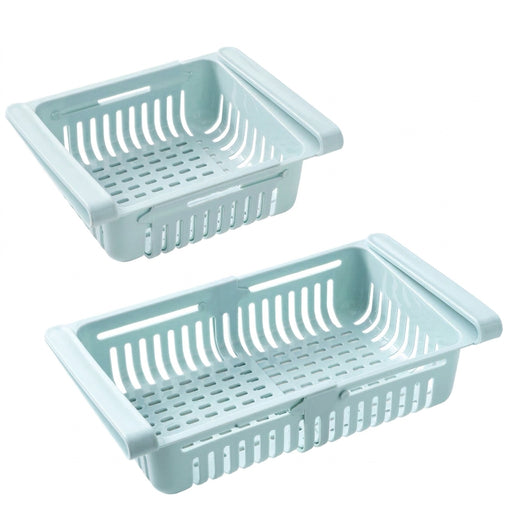 Hanging Fridge Drawer – Pull-Out Egg & Fruit Storage (PP Plastic, Adjustable)