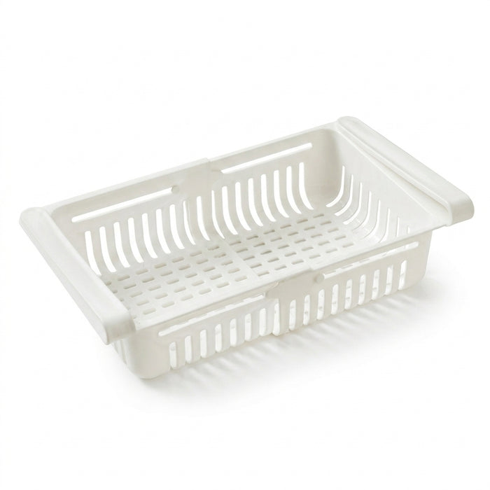 Hanging Fridge Drawer – Pull-Out Egg & Fruit Storage (PP Plastic, Adjustable)