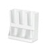 Wall-mounted Coffee Bar Organiser — Cup & Condiment Storage, White or Black