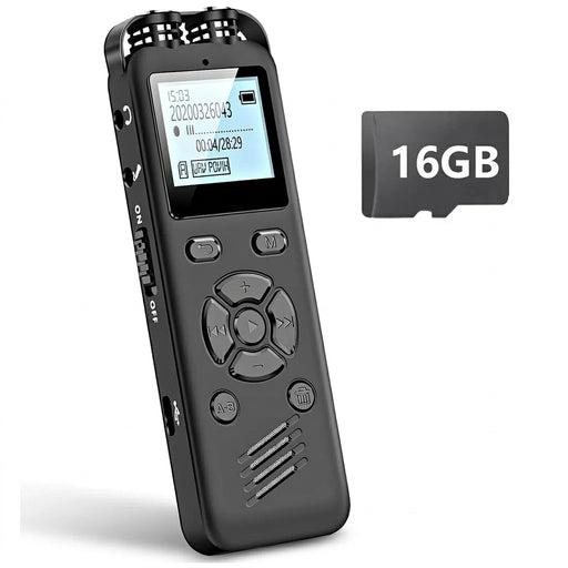 Digital Voice Recorder T69 — 64GB option, WAV recording, voice‑activated