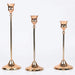 Vintage Elegant Tabletop Candle Holders – Metal & Aluminium, Single or 3‑Piece Sets