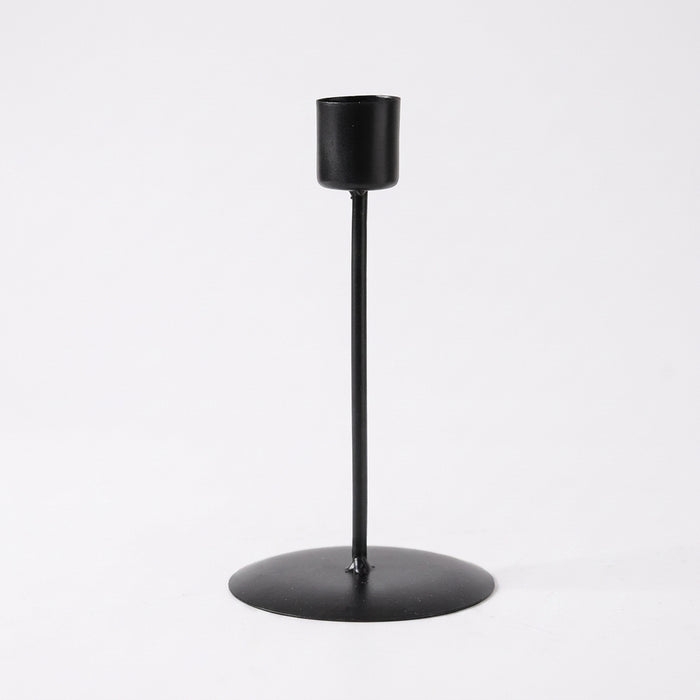 Simple Iron Candlestick — Dinner Table Candle Holder