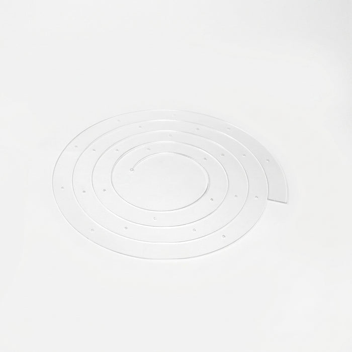 Foldable Acrylic Spiral Cake Stand – Reusable Tiered Display for Weddings & Birthdays