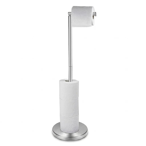 Stainless Steel Freestanding Toilet Roll Holder – 4–5 Roll Storage