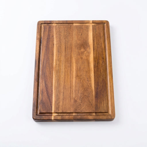 Acacia Wood Chopping Board — Thick Rectangular Cutting Board (S/M/L)