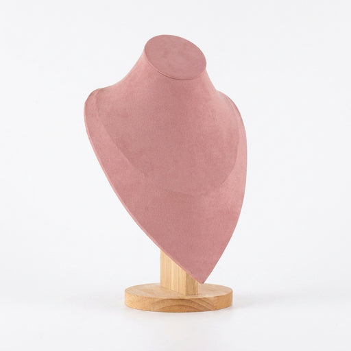 Wooden Mannequin Bust Necklace Display Stand — Portrait Jewellery Holder (S/M/L)
