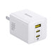 Baseus 100W GaN 3‑Port Fast Charger — 2x USB‑C + USB‑A, PD/QC/PPS