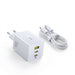 Baseus 100W GaN 3‑Port Fast Charger — 2x USB‑C + USB‑A, PD/QC/PPS