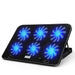 A9 RGB 6-Fan Laptop Cooler - Fits 13-18 inch Laptops, Metal Mesh Stand, 2 USB