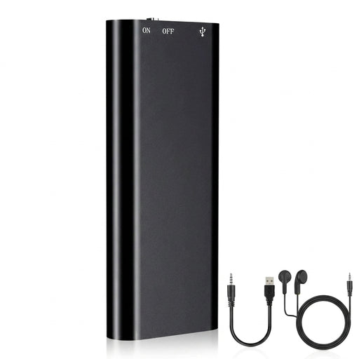 Mini Ultra-slim Voice Recorder (4–64GB) — Voice-Activated, MP3 Player