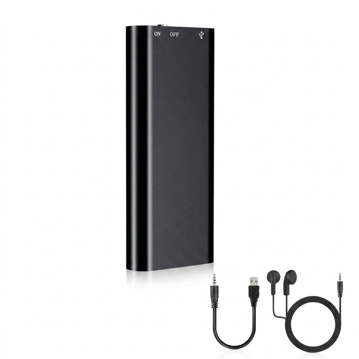 Mini Ultra-slim Voice Recorder (4–64GB) — Voice-Activated, MP3 Player