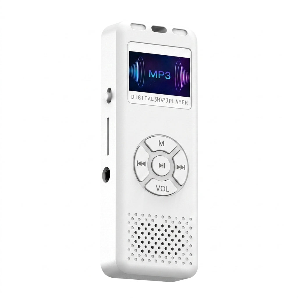 2026 Digital Voice Recorder — Colour LED, A‑B Repeat, Up to 64GB