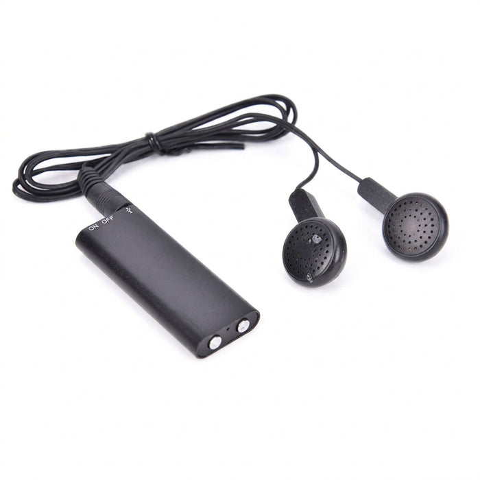 Ultra-thin Mini Voice Recorder — 32GB, Voice-Activated USB MP3 Player