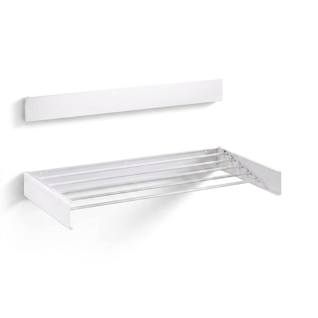 Wall-mounted Foldaway Drying Rack — 80cm (5 rods) or 100cm (6 rods)