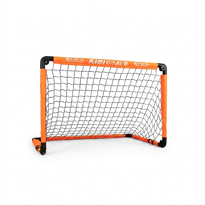 Kids Foldable Portable Football Goal with Ball & Pump — Outdoor Practice and Play
