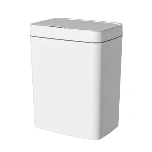 Smart Touchless Bathroom Bin — 15L Narrow Automatic Sensor Waste Bin, White