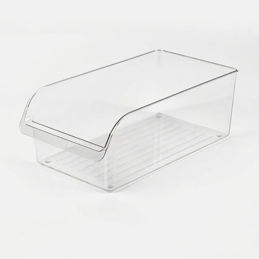 Fridge Can Dispenser & Storage Bin – Clear Fridge Organiser for Cans, Bottles & Pantry