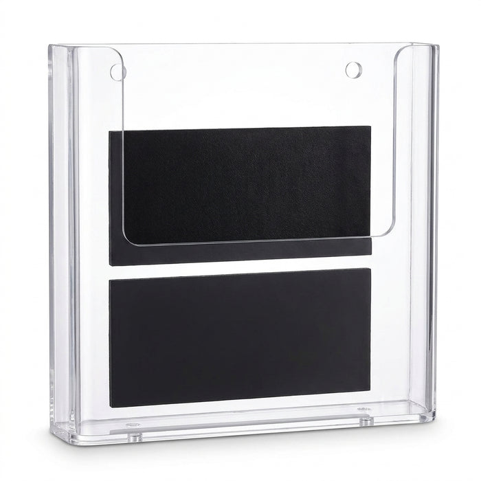 Clear Acrylic Wall-Mount Brochure Holder — Fits A4 & A5