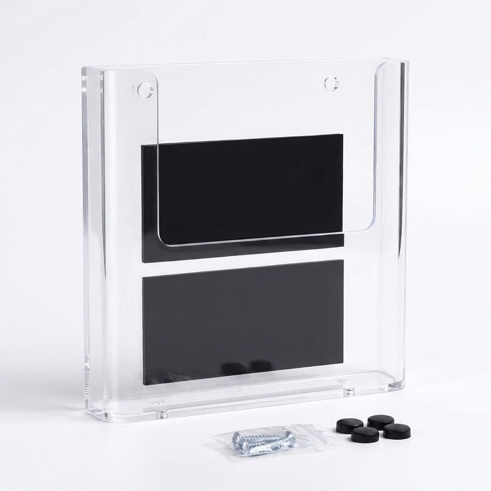 Acrylic Wall-Mounted Brochure Holder - A4/A5 Clear Flyer & Pamphlet Display