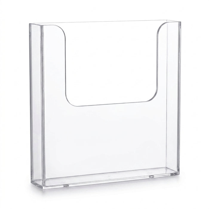 Acrylic Wall-Mounted Brochure Holder - A4/A5 Clear Flyer & Pamphlet Display