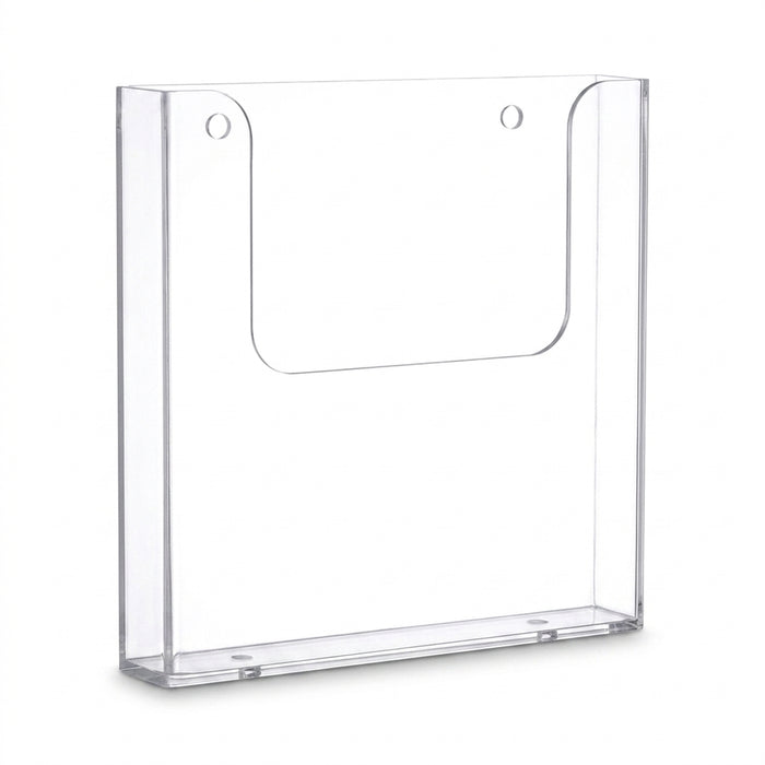 Acrylic Wall-Mounted Brochure Holder - A4/A5 Clear Flyer & Pamphlet Display