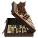 39.3cm (15.47in) Folding Wooden Chess Set with 2 Extra Queens — Portable Tournament Board