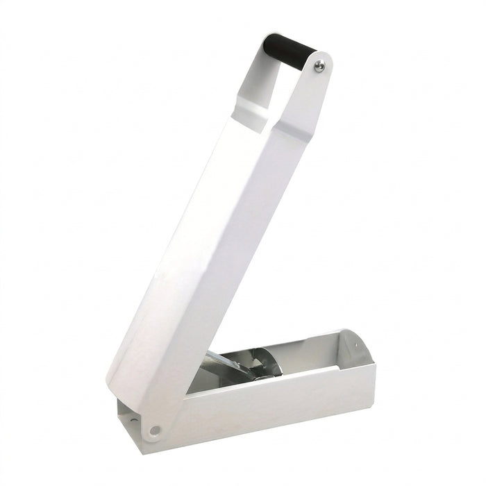 Wall-Mounted Can Crusher — Heavy-Duty White Metal Compactor