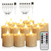 Rechargeable Waterproof LED Tea Lights with Remote Timer — Flameless Home & Wedding Candles
