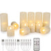Rechargeable LED Tea Lights with Timer & Remote — Flameless Candles for Weddings & Home