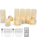Rechargeable LED Tea Lights with Timer & Remote — Flameless Candles for Weddings & Home