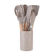 12-Piece Silicone Kitchen Utensil Set with Wooden Handles, Non-Stick