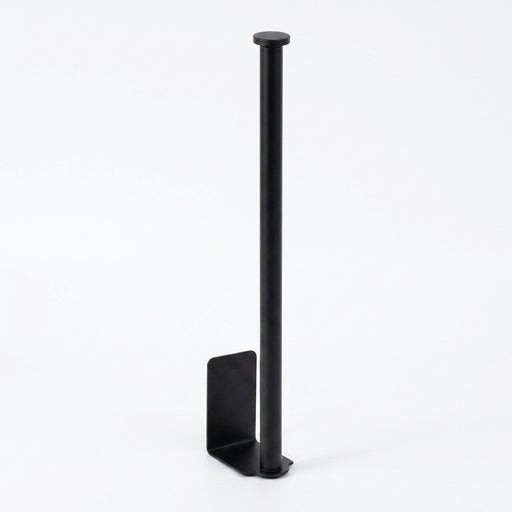 Adhesive Stainless Steel Paper Towel & Toilet Roll Holder — Black or Silver (S/M/L)