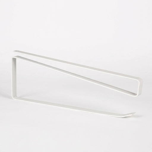 Punch-Free Over-Cupboard Paper Towel & Toilet Roll Holder – Hanging Kitchen Rack (Black/White)