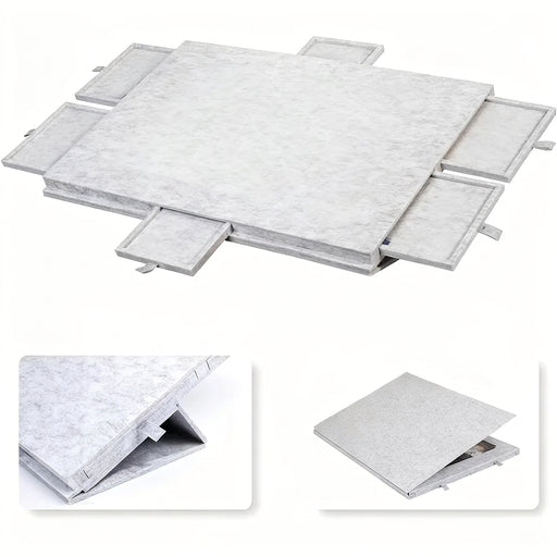 Tilting Puzzle Board with Stand and Cover — Portable 1000‑Piece Jigsaw Table with 6 Drawers