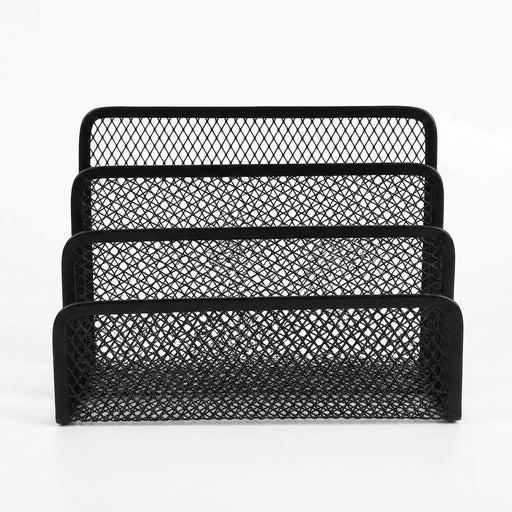4-Tier Iron Mesh Desk Organiser – Letter Holder for Documents & Stationery