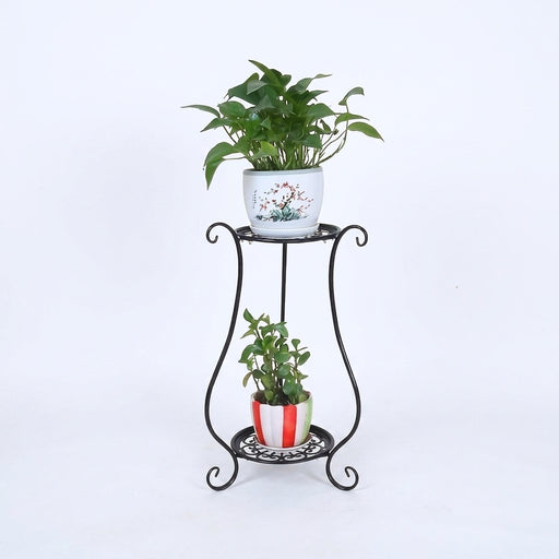 Double-Layer Metal Plant Stand — Multi-Layer Floor Display (1 pack)