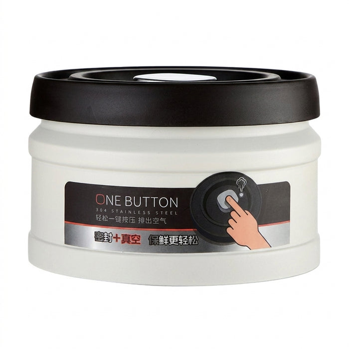 Stainless Steel Vacuum Coffee Canister – Airtight Storage for Beans, Tea & Grains