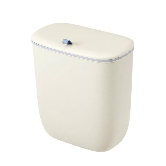 12L Hanging Kitchen & Bathroom Bin with Lid — Door or Wall Mount