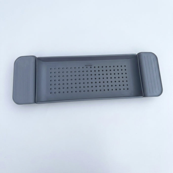 Expandable Bath Caddy Tray — PVC Bathtub Shelf for Candle, Towel, Book, Phone & Wine