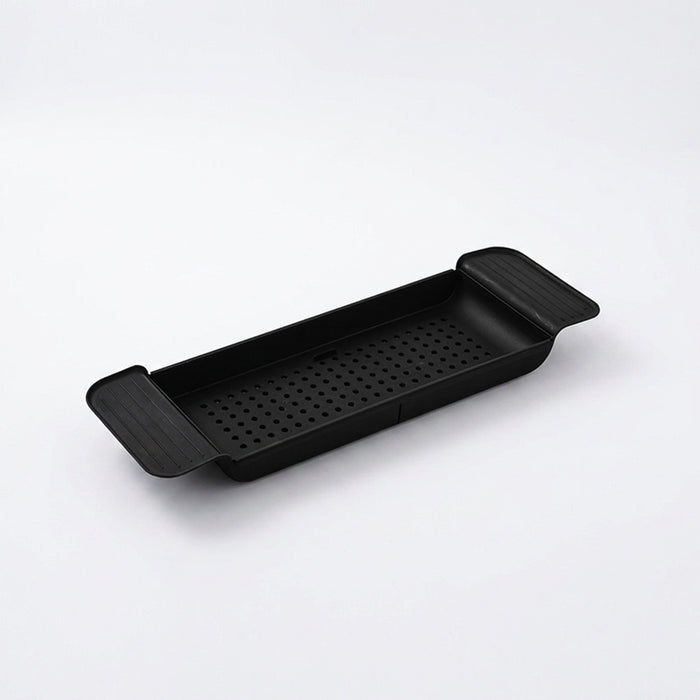 Expandable Bath Caddy Tray — PVC Bathtub Shelf for Candle, Towel, Book, Phone & Wine