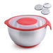 304 / 18/10 Stainless Steel Mixing Bowl Set with Lids, Graters & Handle — Non‑Slip Nesting Bowls (1.5/2.5/4.5L)