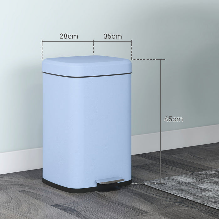 20 Litre Pedal Bin - Fingerprint Proof Metal Kitchen Trash Can with Soft-Close Lid and Removable Inner Bucket - Ideal for Home and Office Waste Management