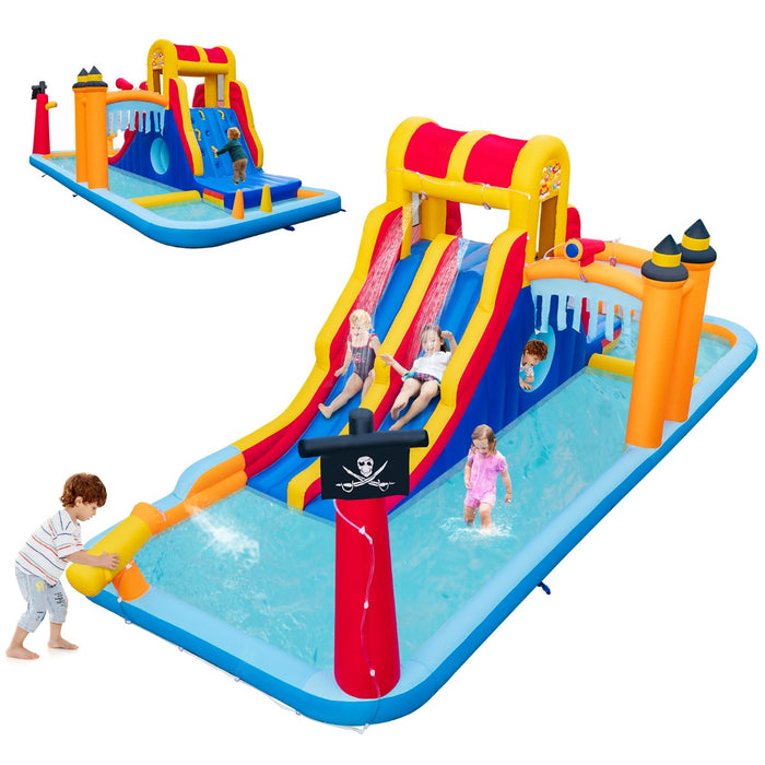 Splash Zone Water Slide - Dual Slides with Splash Pools - Perfect Summer Fun for Kids and Families
