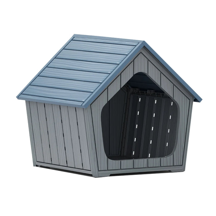 Weatherproof Plastic Cat House with Air Vents-
