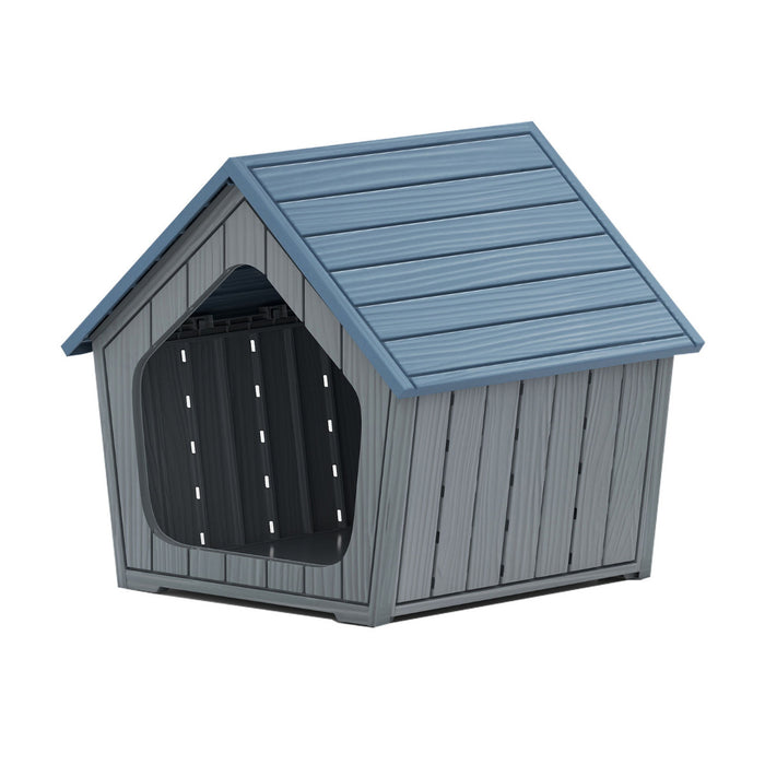 Weatherproof Plastic Cat House with Air Vents-