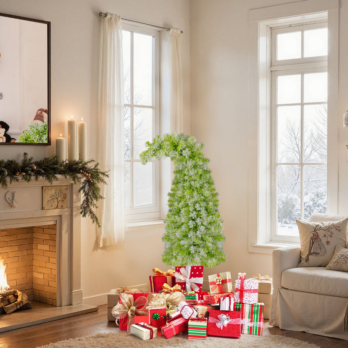 Whimsical Christmas Tree with Branch Tips and Warm White LED Lights-150 cm